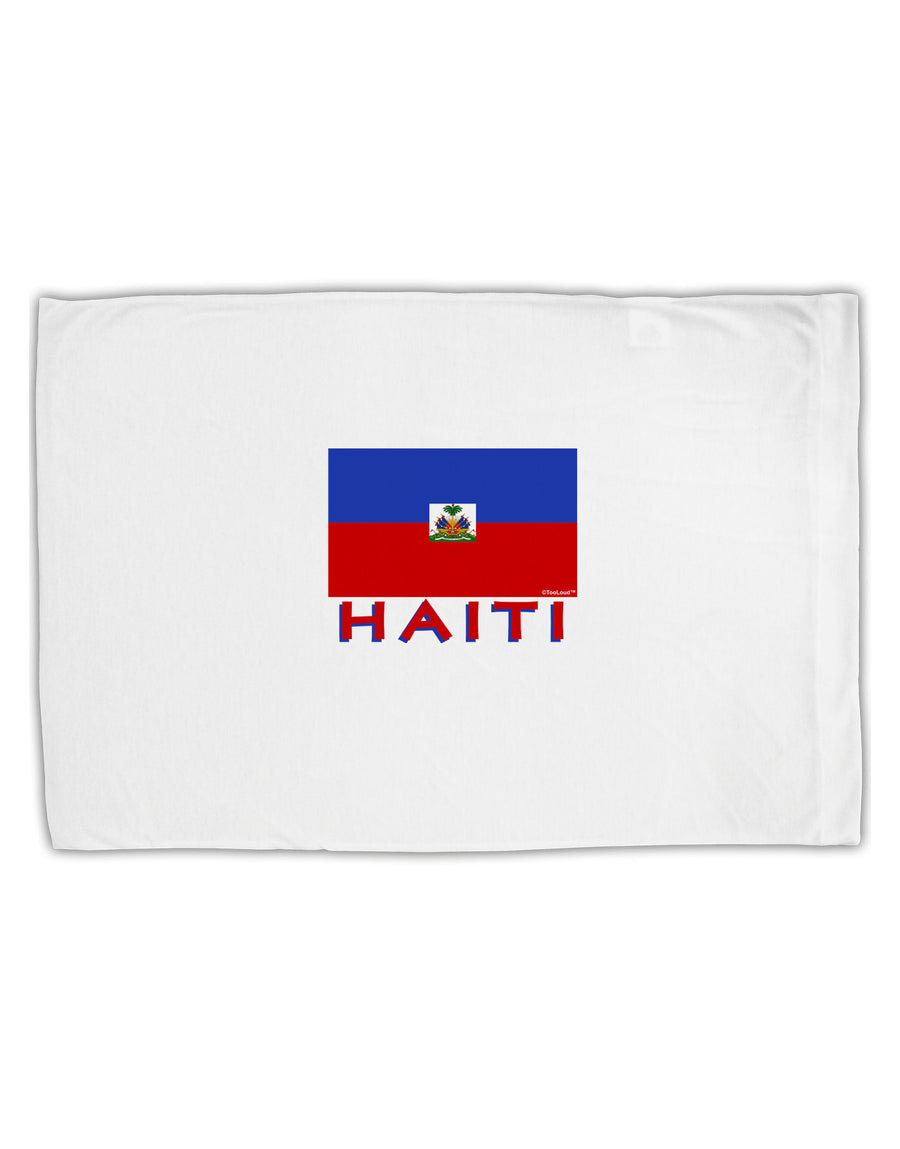 Haiti Flag Standard Size Polyester Pillow Case-Pillow Case-TooLoud-White-Davson Sales