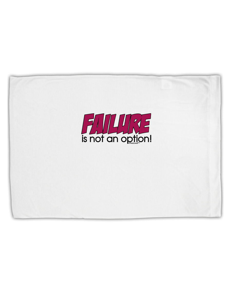 Failure Is Not An Option Distressed Standard Size Polyester Pillow Case by TooLoud-Pillow Case-TooLoud-White-Davson Sales