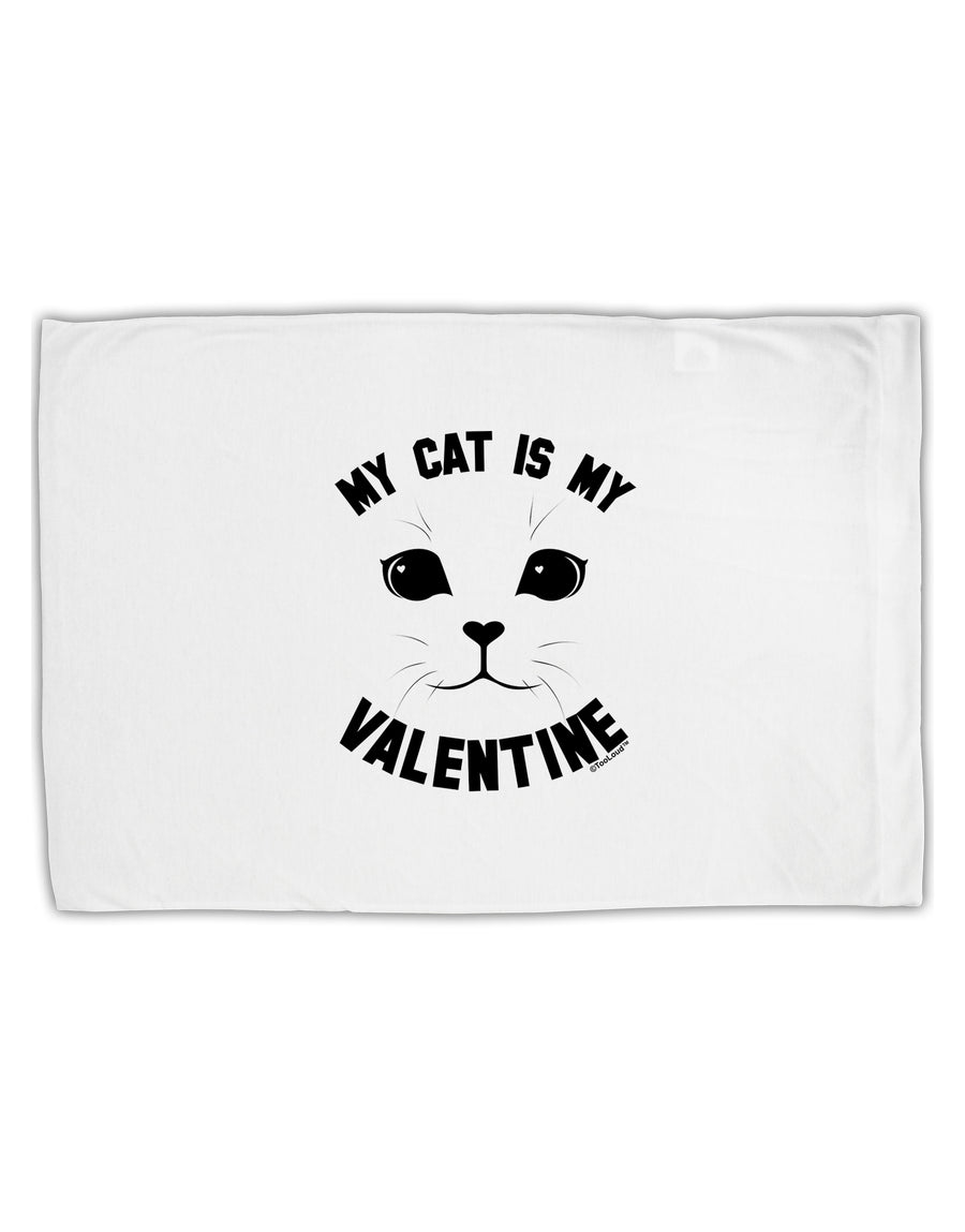 My Cat is my Valentine Standard Size Polyester Pillow Case by TooLoud-TooLoud-White-Davson Sales