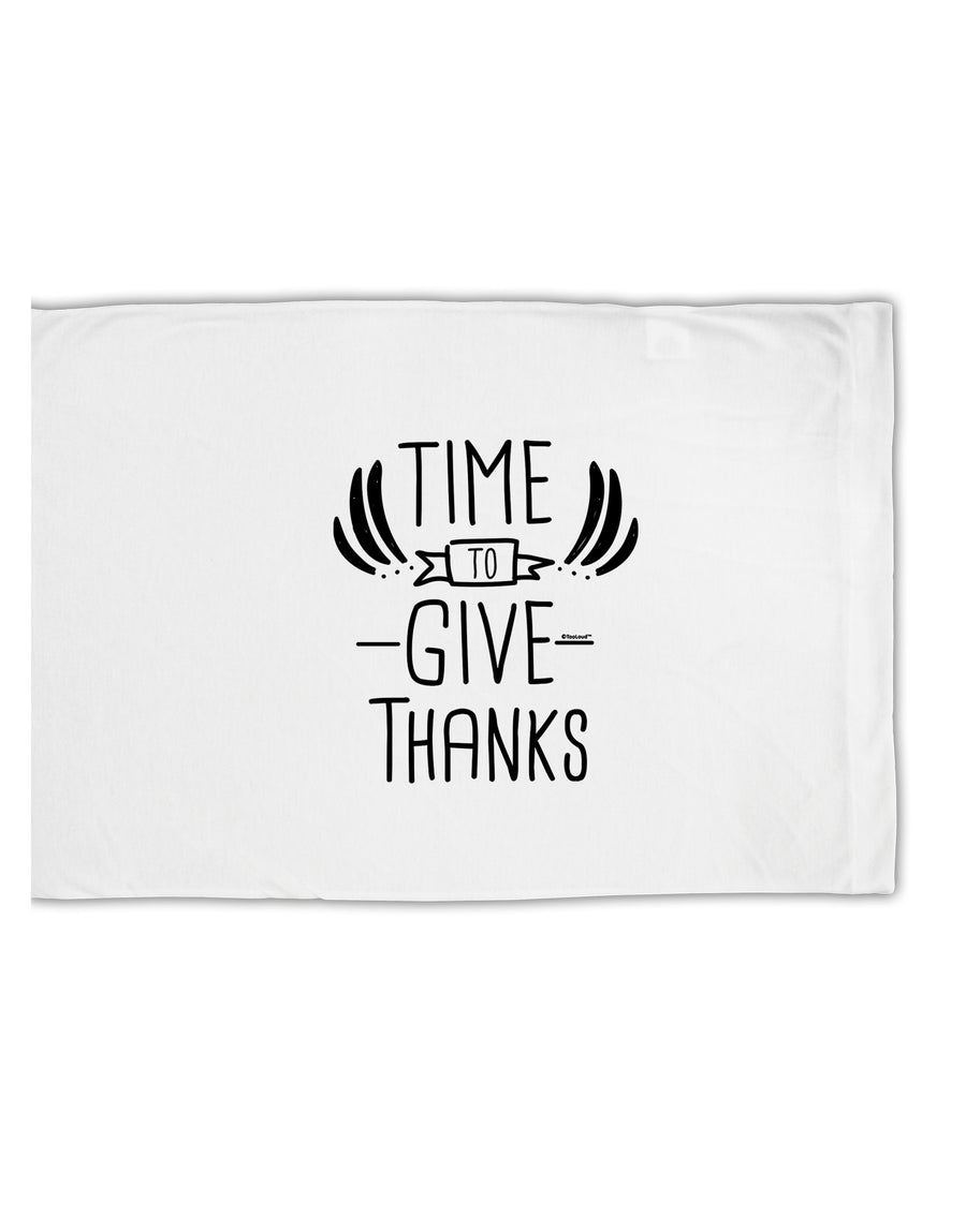 TooLoud Time to Give Thanks Standard Size Polyester Pillow Case-Pillow Case-TooLoud-Davson Sales