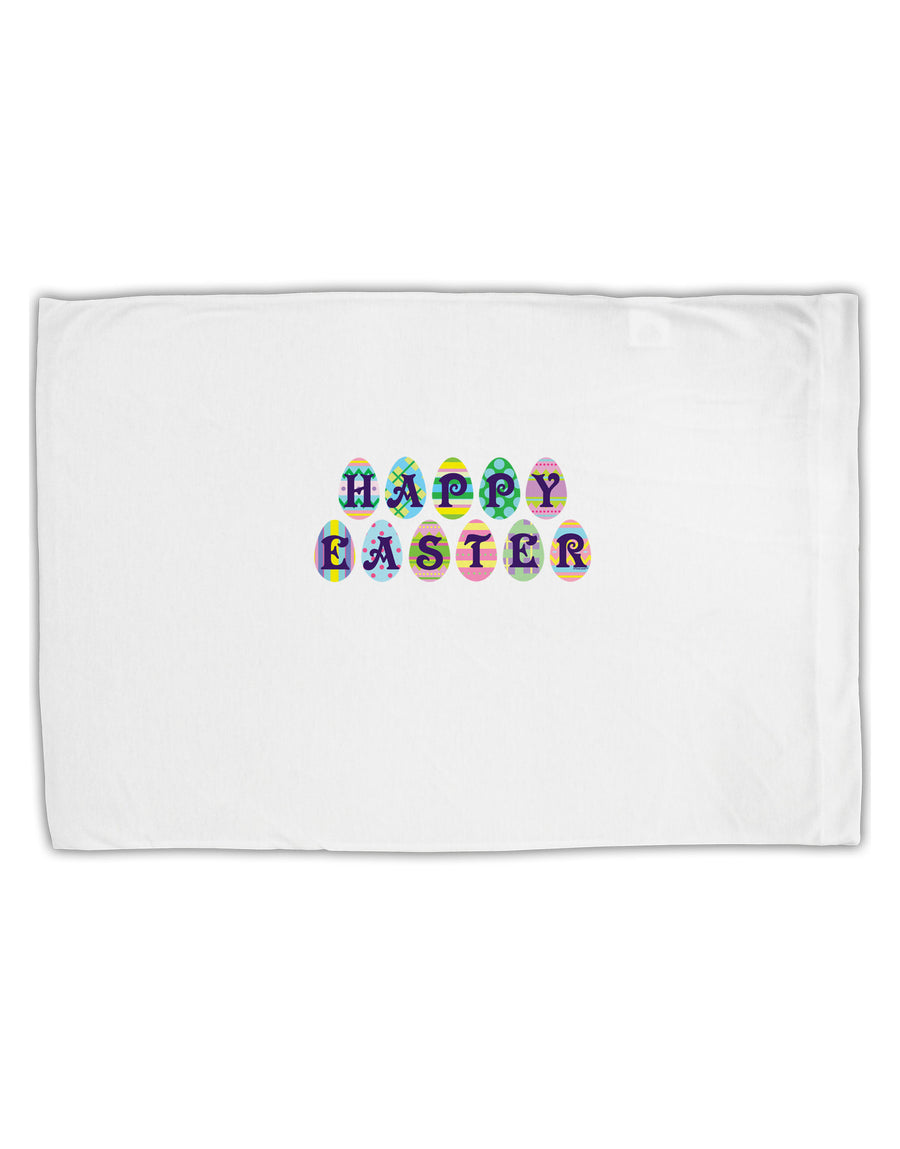 Easter Eggs Happy Easter Standard Size Polyester Pillow Case-Pillow Case-TooLoud-White-Davson Sales