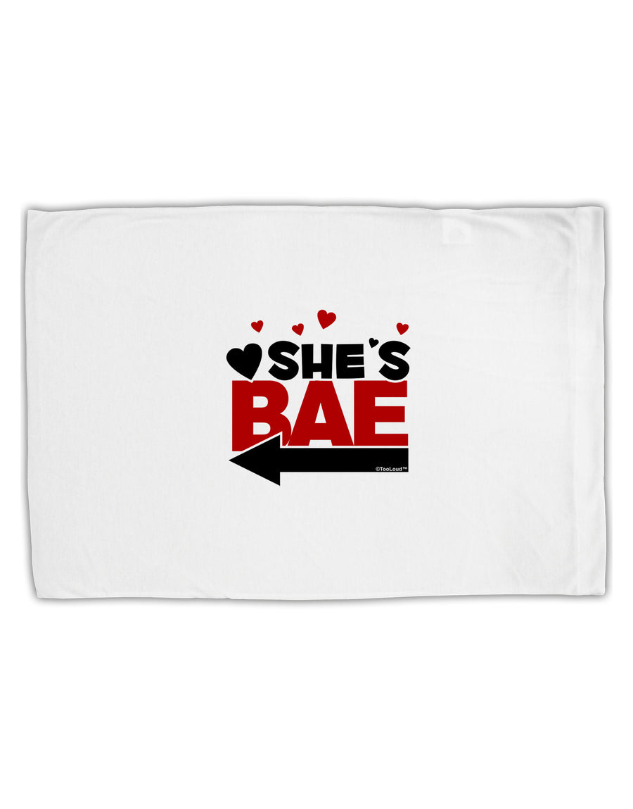 She's BAE - Left Arrow Standard Size Polyester Pillow Case-Pillow Case-TooLoud-White-Davson Sales