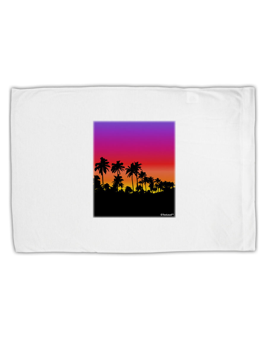 Palm Trees and Sunset Design Standard Size Polyester Pillow Case by TooLoud-Pillow Case-TooLoud-White-Davson Sales