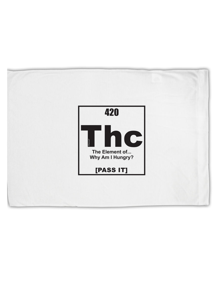420 Element THC Funny Stoner Standard Size Polyester Pillow Case by TooLoud-Pillow Case-TooLoud-White-Davson Sales