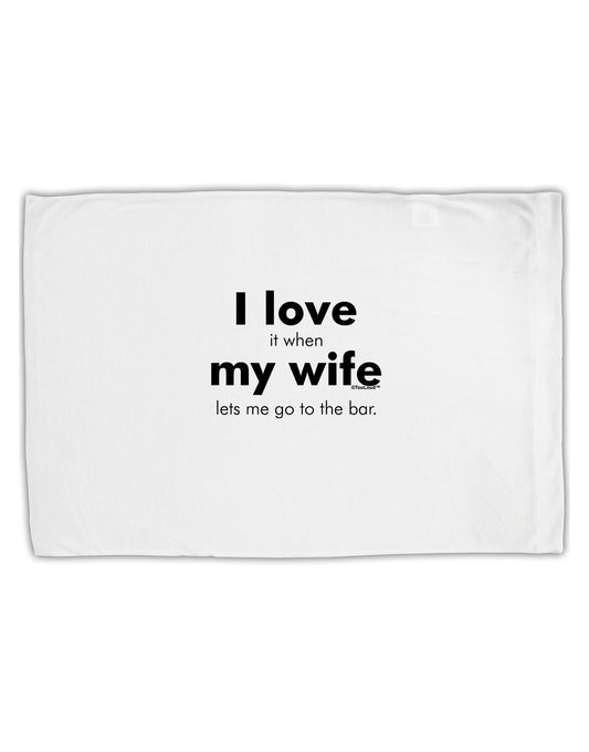 I Love My Wife - Bar Standard Size Polyester Pillow Case by TooLoud-TooLoud-White-Davson Sales