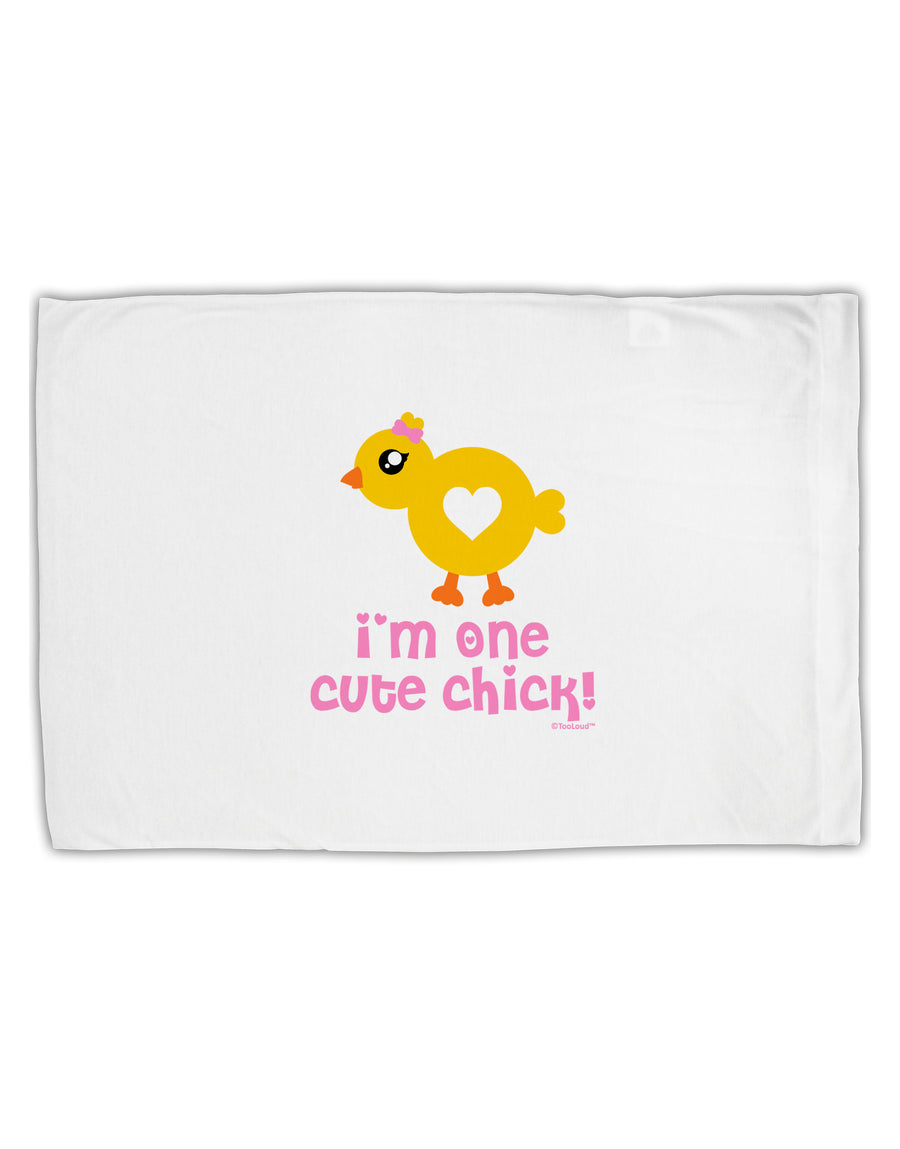 I'm One Cute Chick Standard Size Polyester Pillow Case by TooLoud-Pillow Case-TooLoud-White-Davson Sales