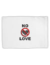 No Love Symbol with Text Standard Size Polyester Pillow Case-Pillow Case-TooLoud-White-Davson Sales