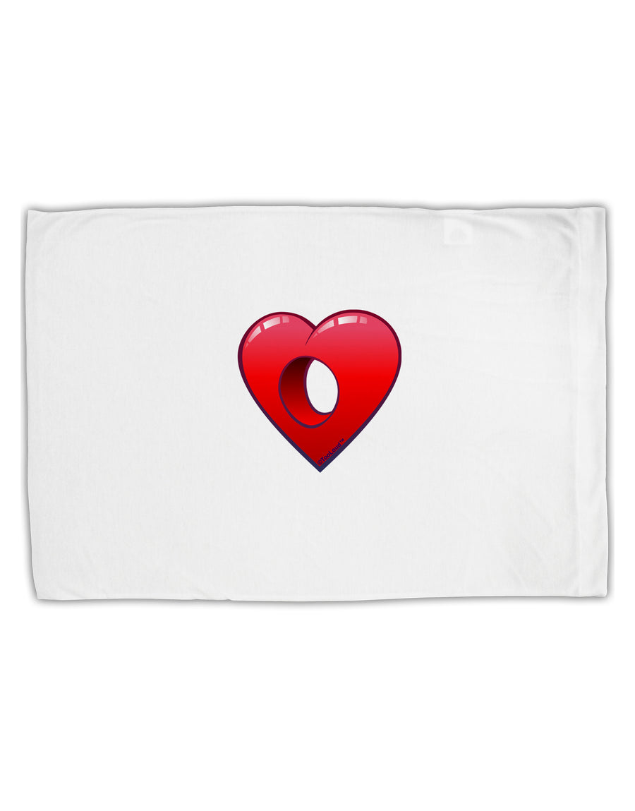 Hole Heartedly Broken Heart Standard Size Polyester Pillow Case by TooLoud-TooLoud-White-Davson Sales