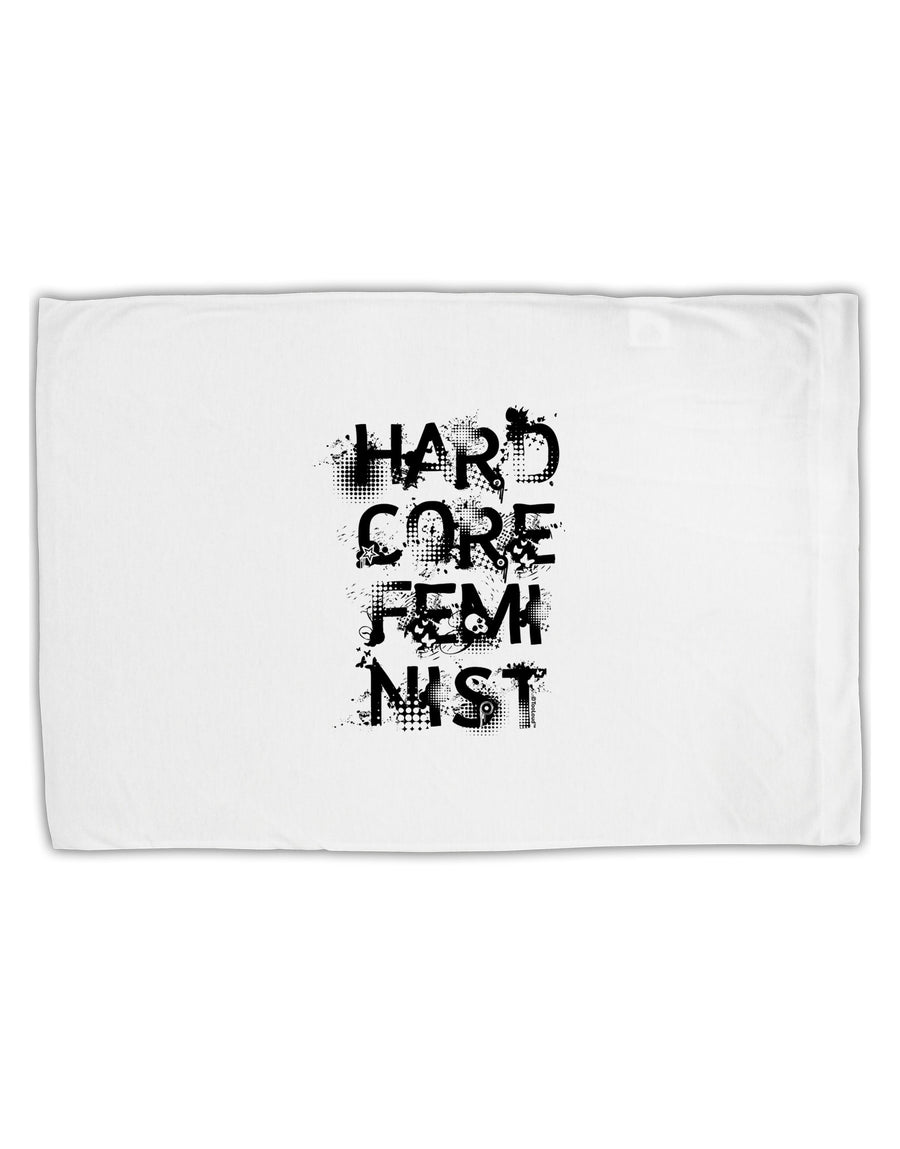 Hardcore Feminist Standard Size Polyester Pillow Case-Pillow Case-TooLoud-White-Davson Sales