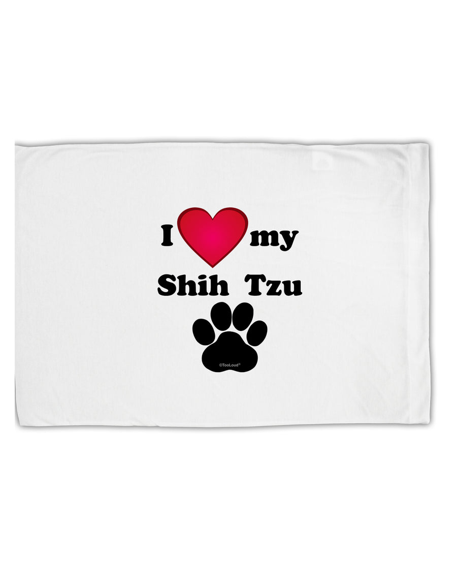 I Heart My Shih Tzu Standard Size Polyester Pillow Case by TooLoud-TooLoud-White-Davson Sales