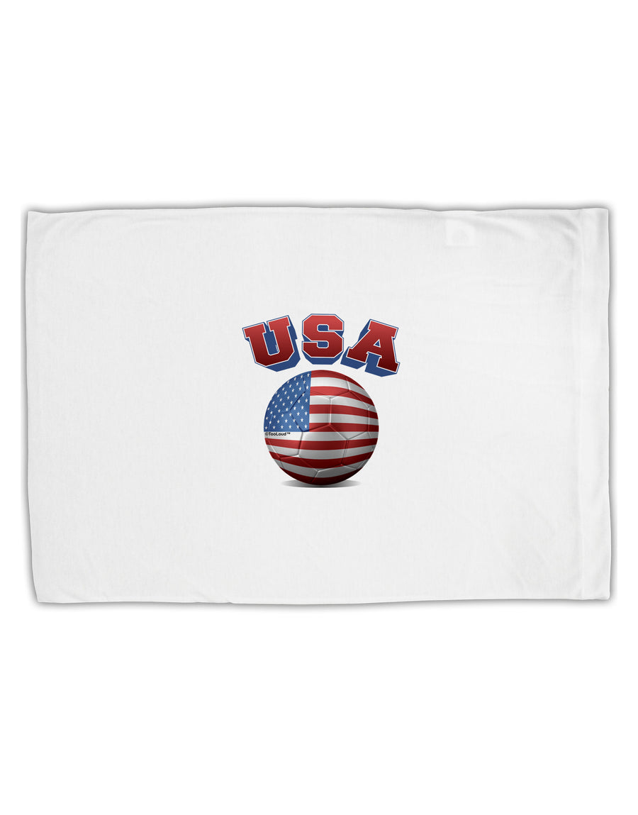 Soccer Ball Flag - USA Standard Size Polyester Pillow Case-Pillow Case-TooLoud-White-Davson Sales
