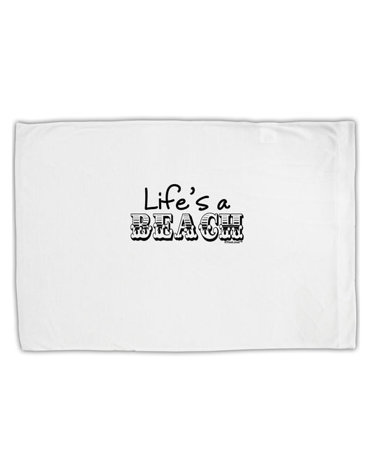 Lifes a Beach Standard Size Polyester Pillow Case by TooLoud-Pillow Case-TooLoud-White-Davson Sales