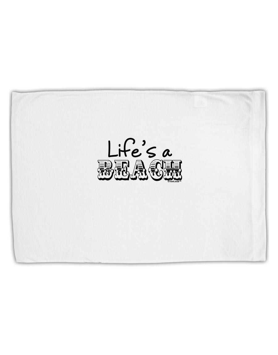 Lifes a Beach Standard Size Polyester Pillow Case by TooLoud-Pillow Case-TooLoud-White-Davson Sales