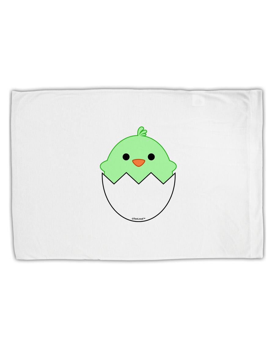 Cute Hatching Chick - Green Standard Size Polyester Pillow Case by TooLoud-Pillow Case-TooLoud-White-Davson Sales