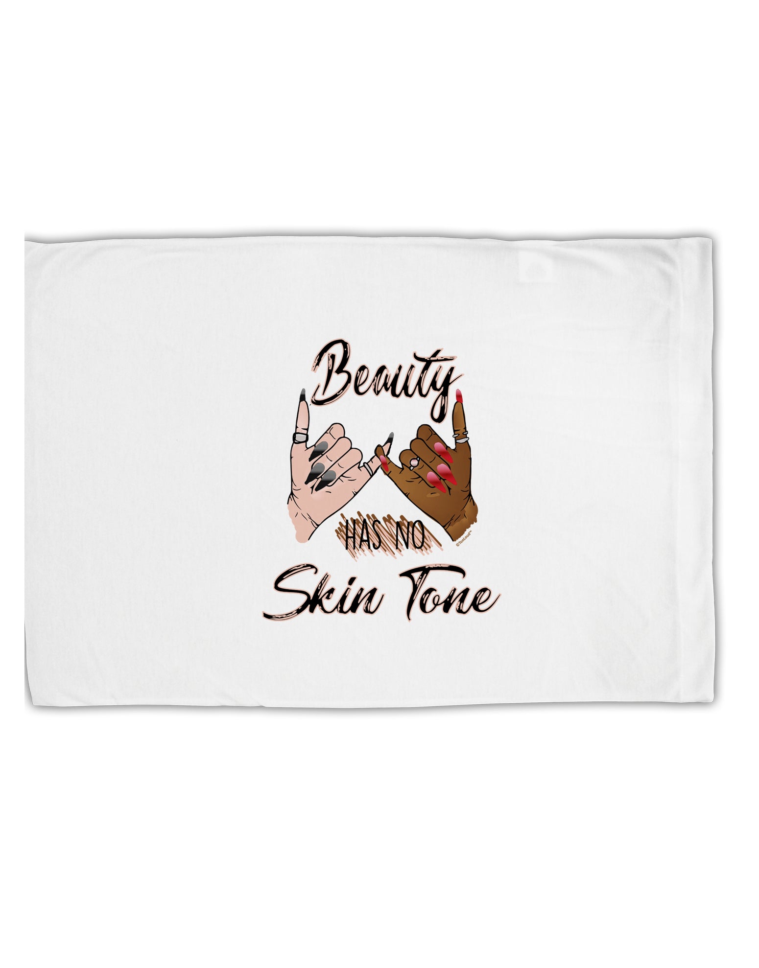 TooLoud Beauty has no skin Tone Standard Size Polyester Pillow Case-Pillow Case-TooLoud-Davson Sales
