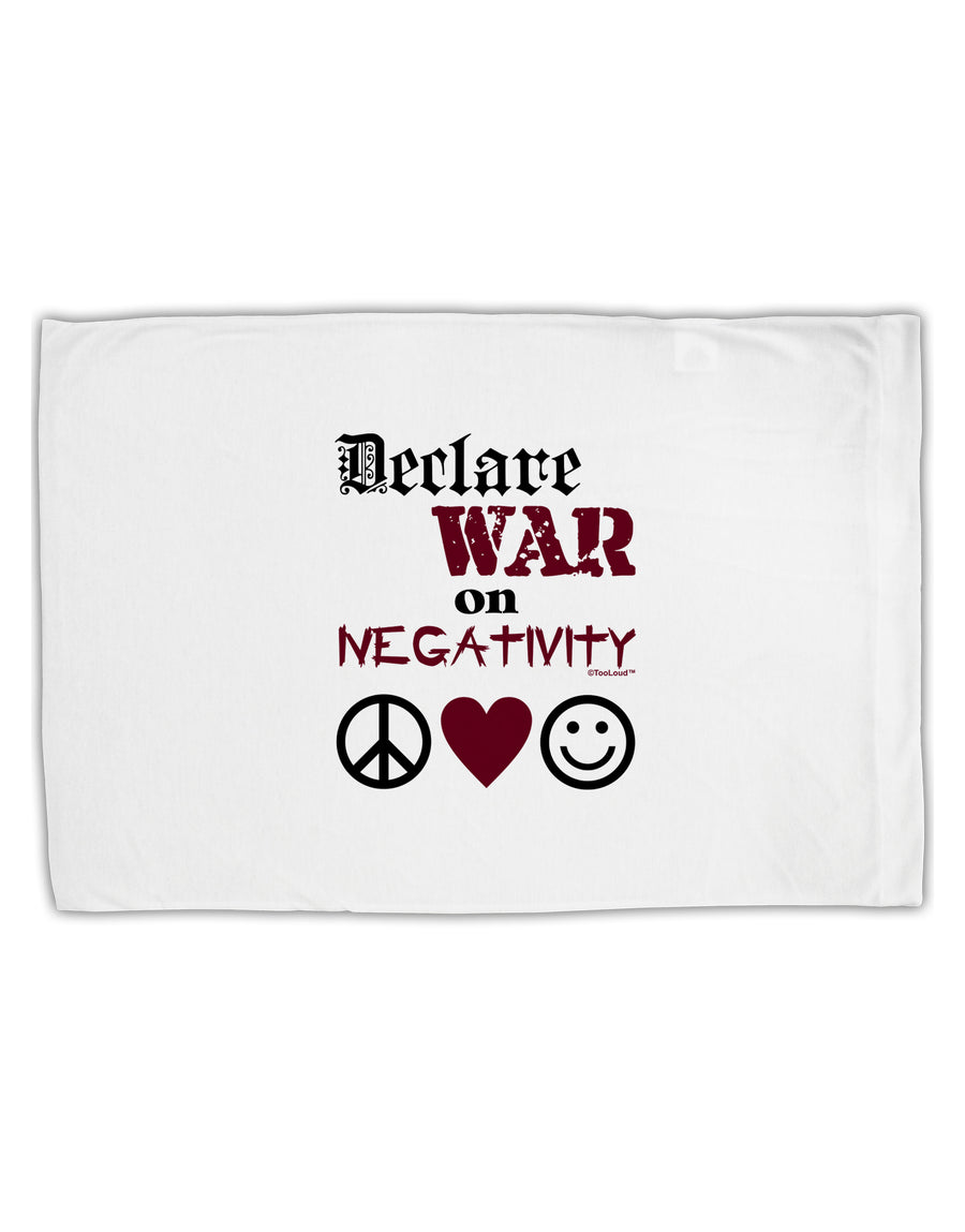 Declare War on Negativity Standard Size Polyester Pillow Case by TooLoud-Pillow Case-TooLoud-White-Davson Sales