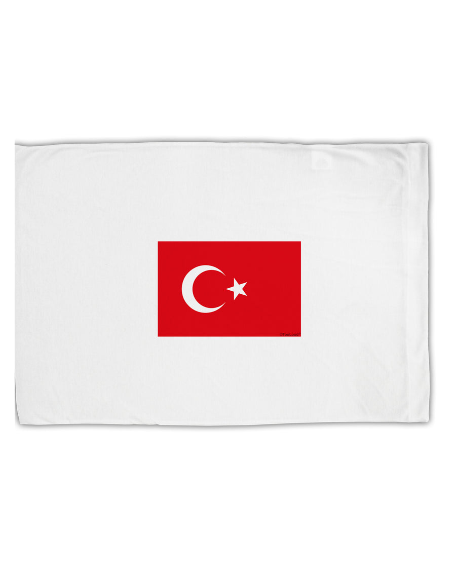 Turkey Flag Standard Size Polyester Pillow Case by TooLoud-Pillow Case-TooLoud-White-Davson Sales