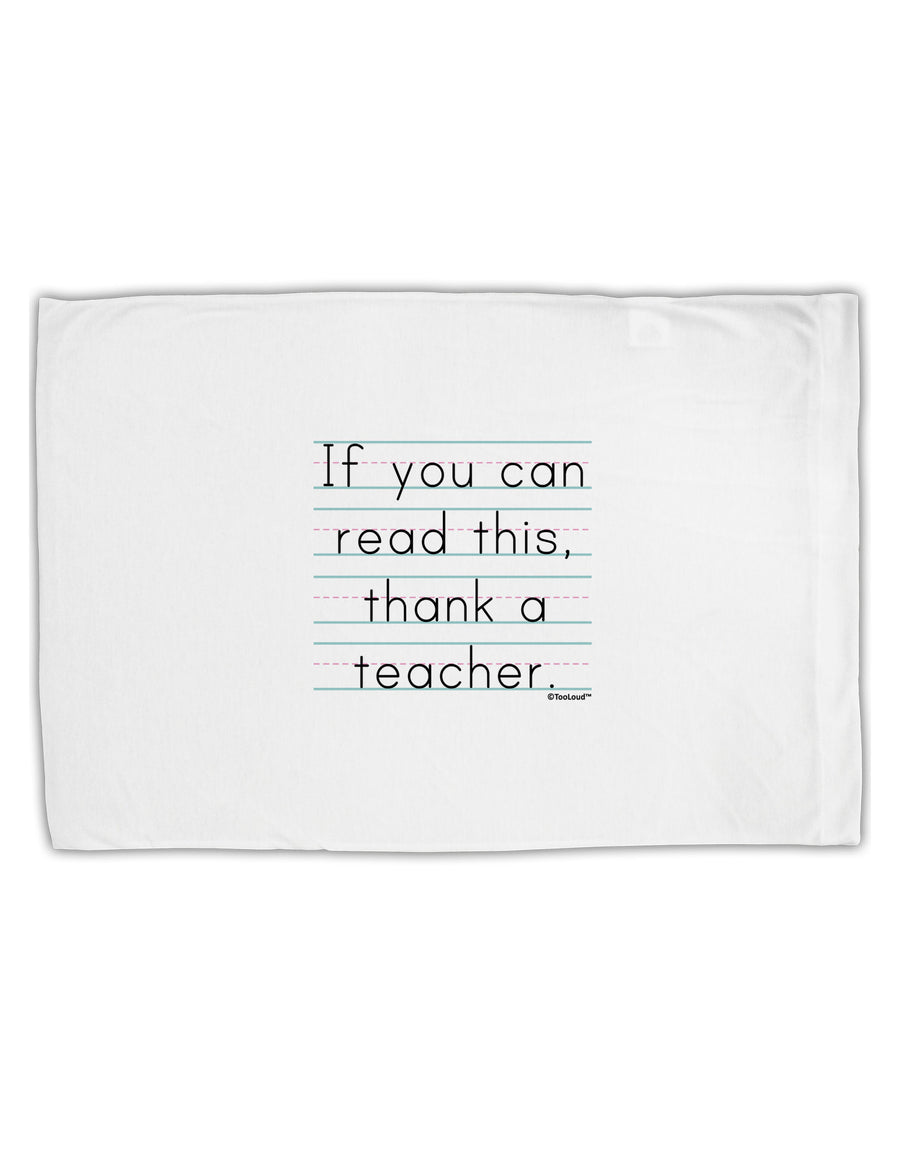 If You Can Read This - Thank a Teacher Standard Size Polyester Pillow Case-Pillow Case-TooLoud-White-Davson Sales