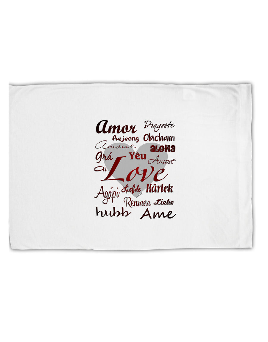 Love Languages Standard Size Polyester Pillow Case by TooLoud-Pillow Case-TooLoud-White-Davson Sales