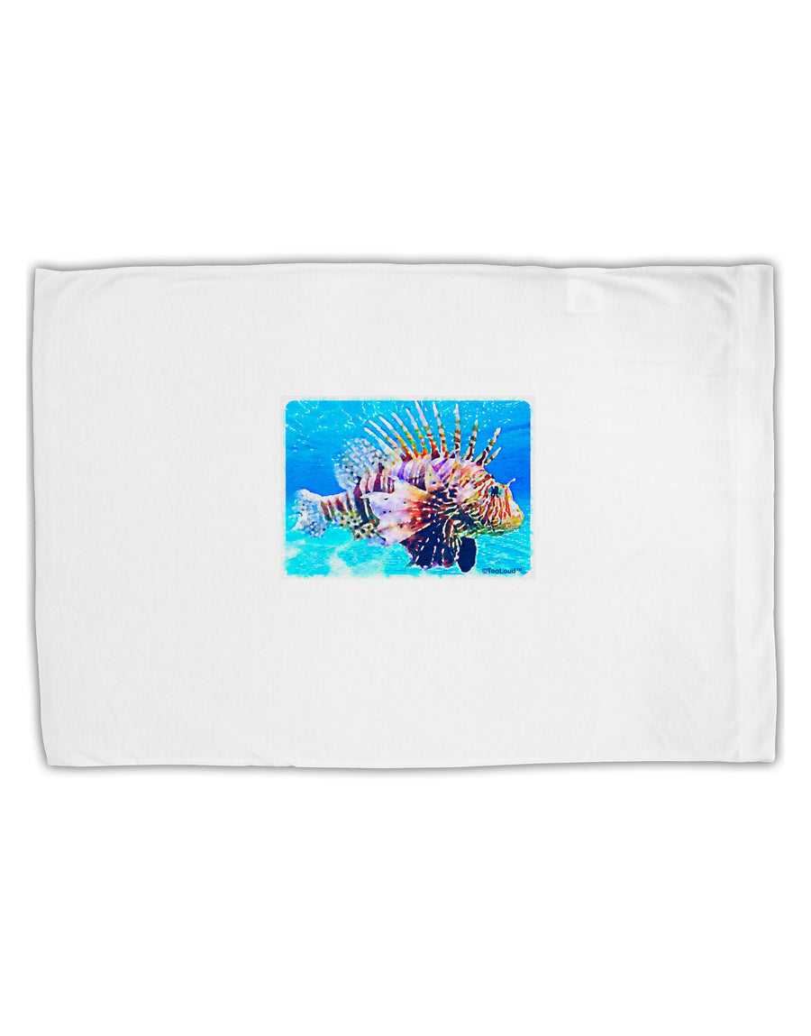 Lionfish in Watercolor Standard Size Polyester Pillow Case by TooLoud-Pillow Case-TooLoud-White-Davson Sales