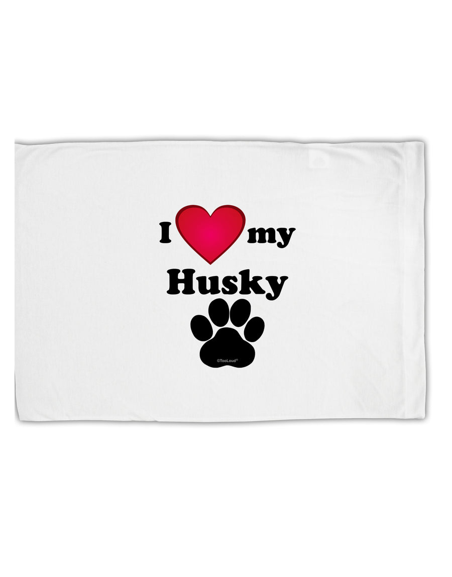 I Heart My Husky Standard Size Polyester Pillow Case by TooLoud-TooLoud-White-Davson Sales