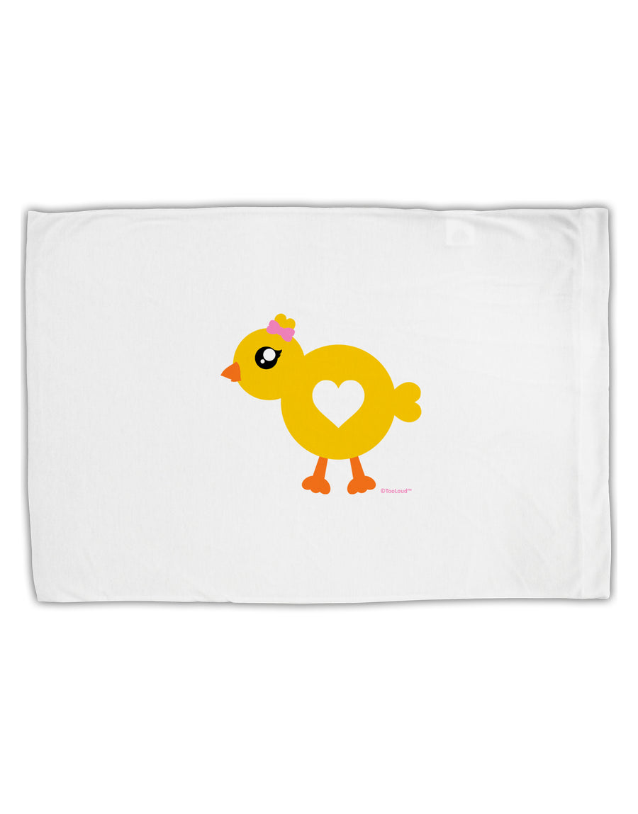 Cute Chick with Bow Standard Size Polyester Pillow Case by TooLoud-Pillow Case-TooLoud-White-Davson Sales