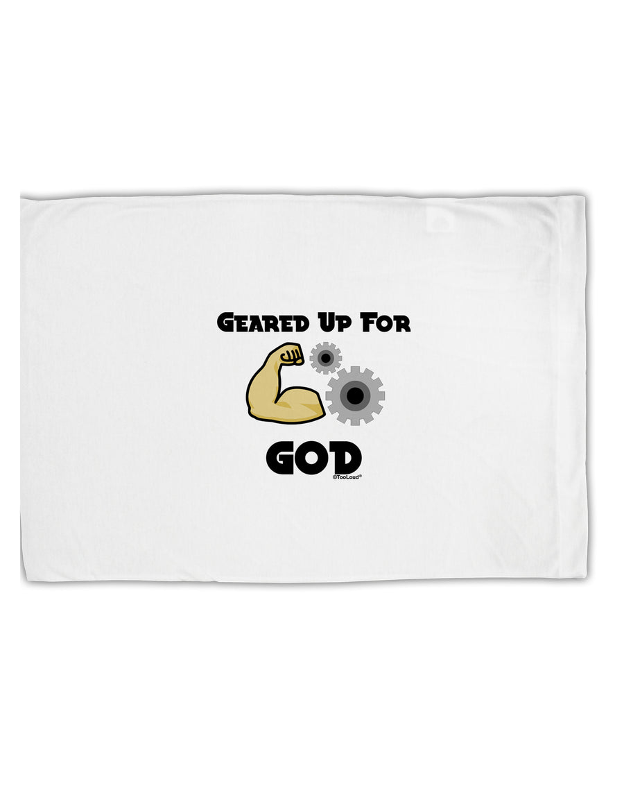 Geared Up For God Standard Size Polyester Pillow Case by TooLoud-TooLoud-White-Davson Sales