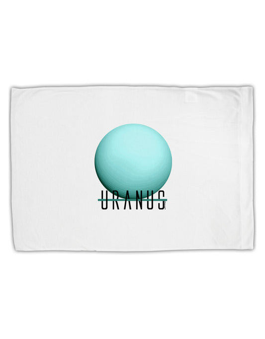 Planet Uranus Text Standard Size Polyester Pillow Case by TooLoud-Pillow Case-TooLoud-White-Davson Sales