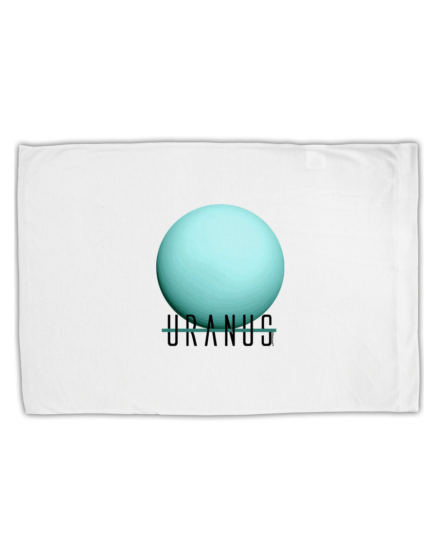 Planet Uranus Text Standard Size Polyester Pillow Case by TooLoud-Pillow Case-TooLoud-White-Davson Sales