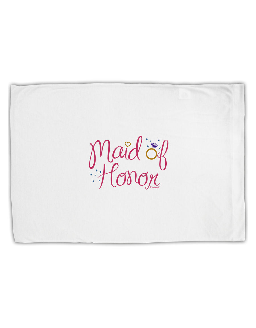 Maid of Honor - Diamond Ring Design - Color Standard Size Polyester Pillow Case-Pillow Case-TooLoud-White-Davson Sales