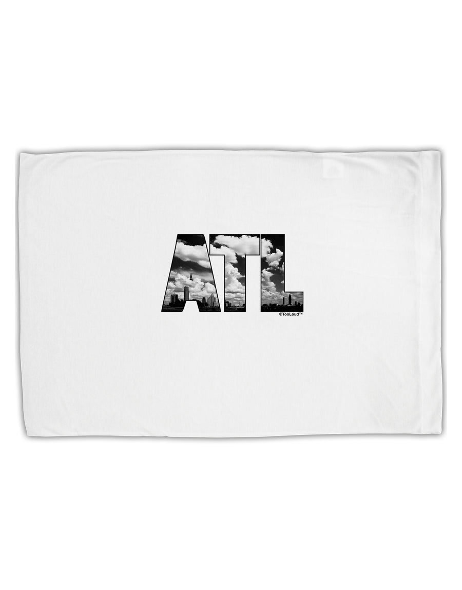 ATL Atlanta Text Standard Size Polyester Pillow Case by TooLoud-Pillow Case-TooLoud-White-Davson Sales