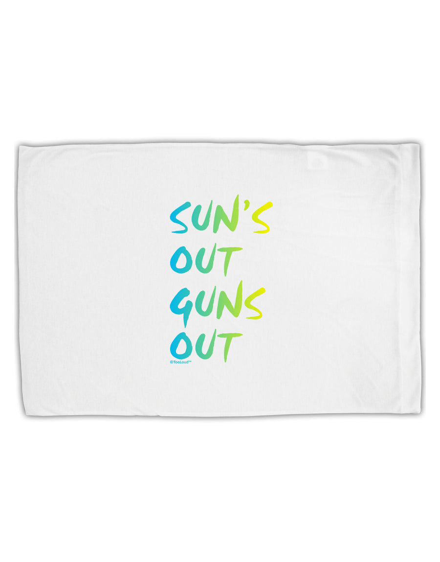 Suns Out Guns Out - Gradient Colors Standard Size Polyester Pillow Case-Pillow Case-TooLoud-White-Davson Sales