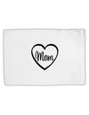 Mom Heart Design Standard Size Polyester Pillow Case by TooLoud-Pillow Case-TooLoud-White-Davson Sales