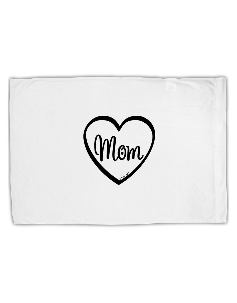 Mom Heart Design Standard Size Polyester Pillow Case by TooLoud-Pillow Case-TooLoud-White-Davson Sales