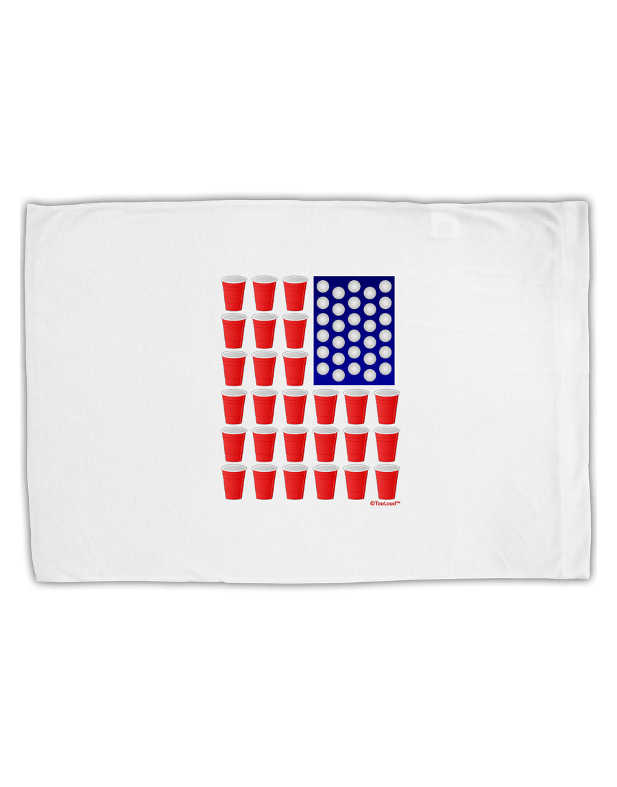 Beer Pong Flag Standard Size Polyester Pillow Case-Pillow Case-TooLoud-White-Davson Sales