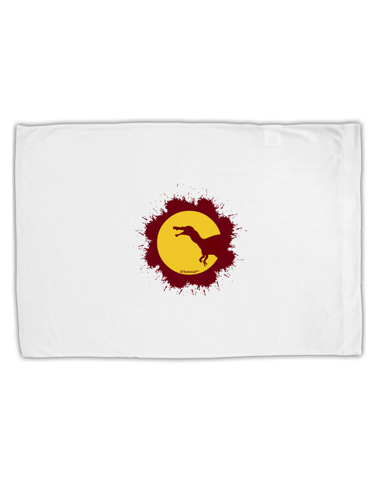 Dinosaur Silhouette Splatter Design Standard Size Polyester Pillow Case by TooLoud-Pillow Case-TooLoud-White-Davson Sales