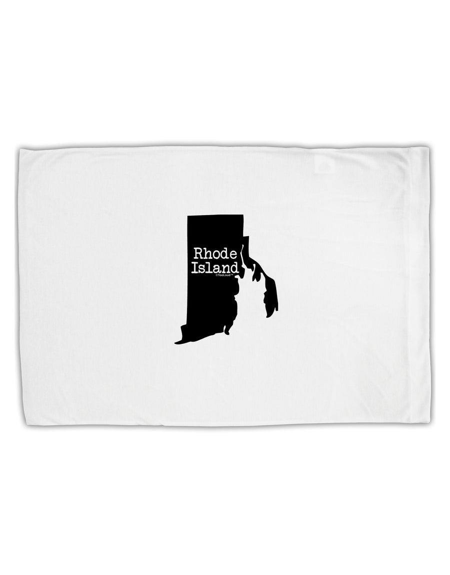 Rhode Island - United States Shape Standard Size Polyester Pillow Case by TooLoud-Pillow Case-TooLoud-White-Davson Sales