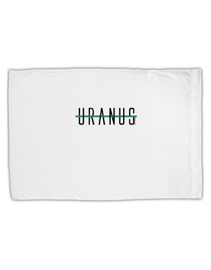 Planet Uranus Text Only Standard Size Polyester Pillow Case by TooLoud-Pillow Case-TooLoud-White-Davson Sales