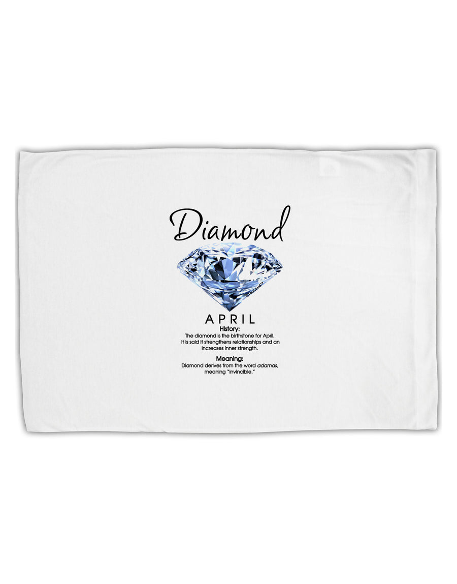 Birthstone Diamond Standard Size Polyester Pillow Case by TooLoud-Pillow Case-TooLoud-White-Davson Sales