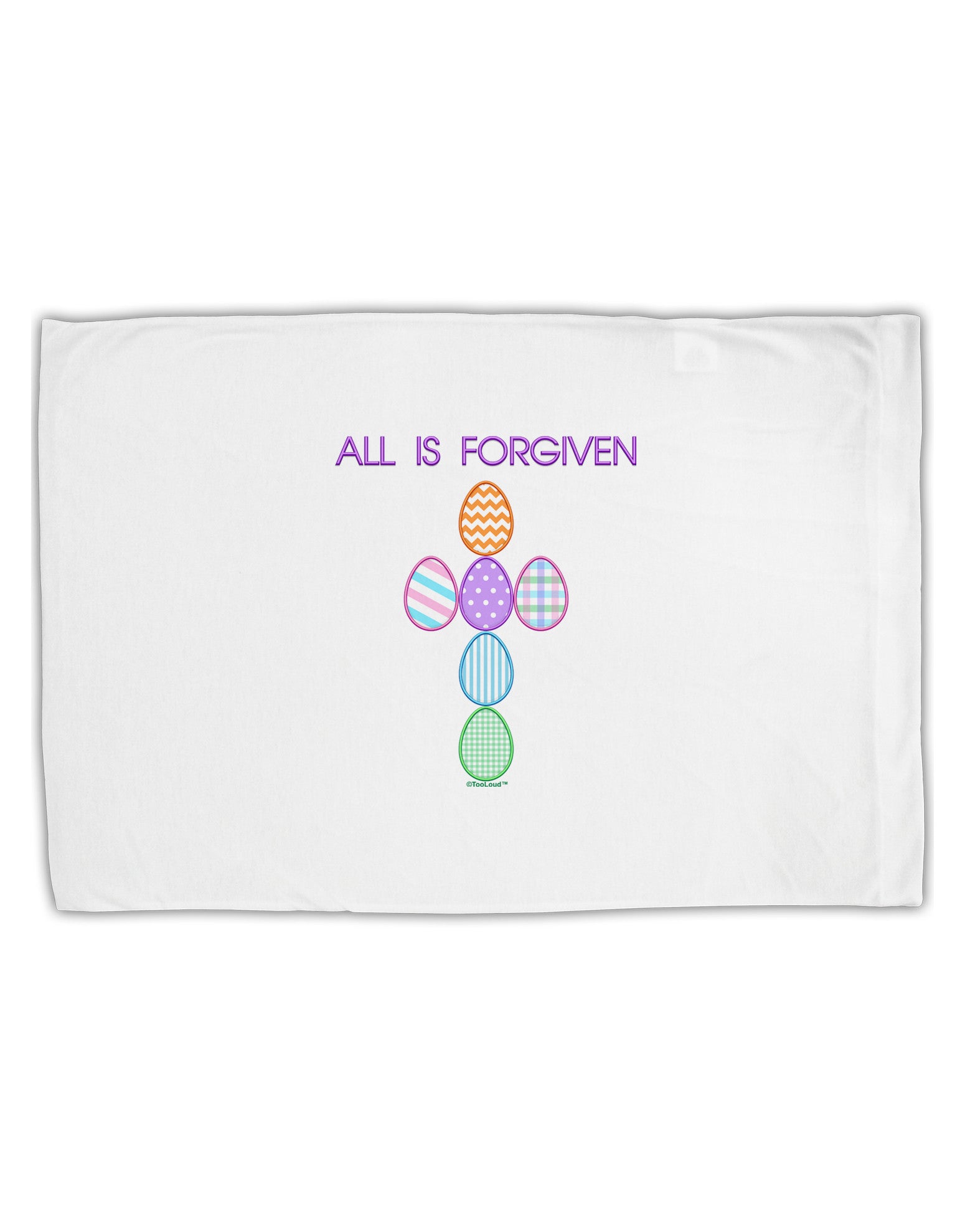 All is forgiven Cross Faux Applique Standard Size Polyester Pillow Case-Pillow Case-TooLoud-White-Davson Sales