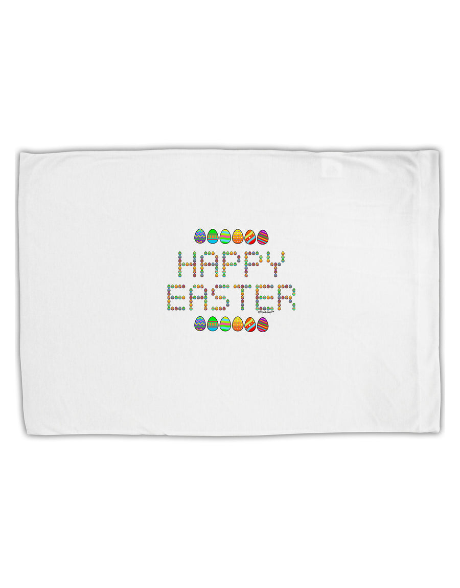 Happy Easter Eggs Standard Size Polyester Pillow Case-Pillow Case-TooLoud-White-Davson Sales