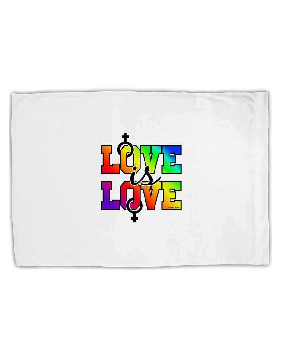 Love Is Love Lesbian Pride Standard Size Polyester Pillow Case-Pillow Case-TooLoud-White-Davson Sales