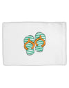 Striped Flip Flops - Teal and Orange Standard Size Polyester Pillow Case-Pillow Case-TooLoud-White-Davson Sales