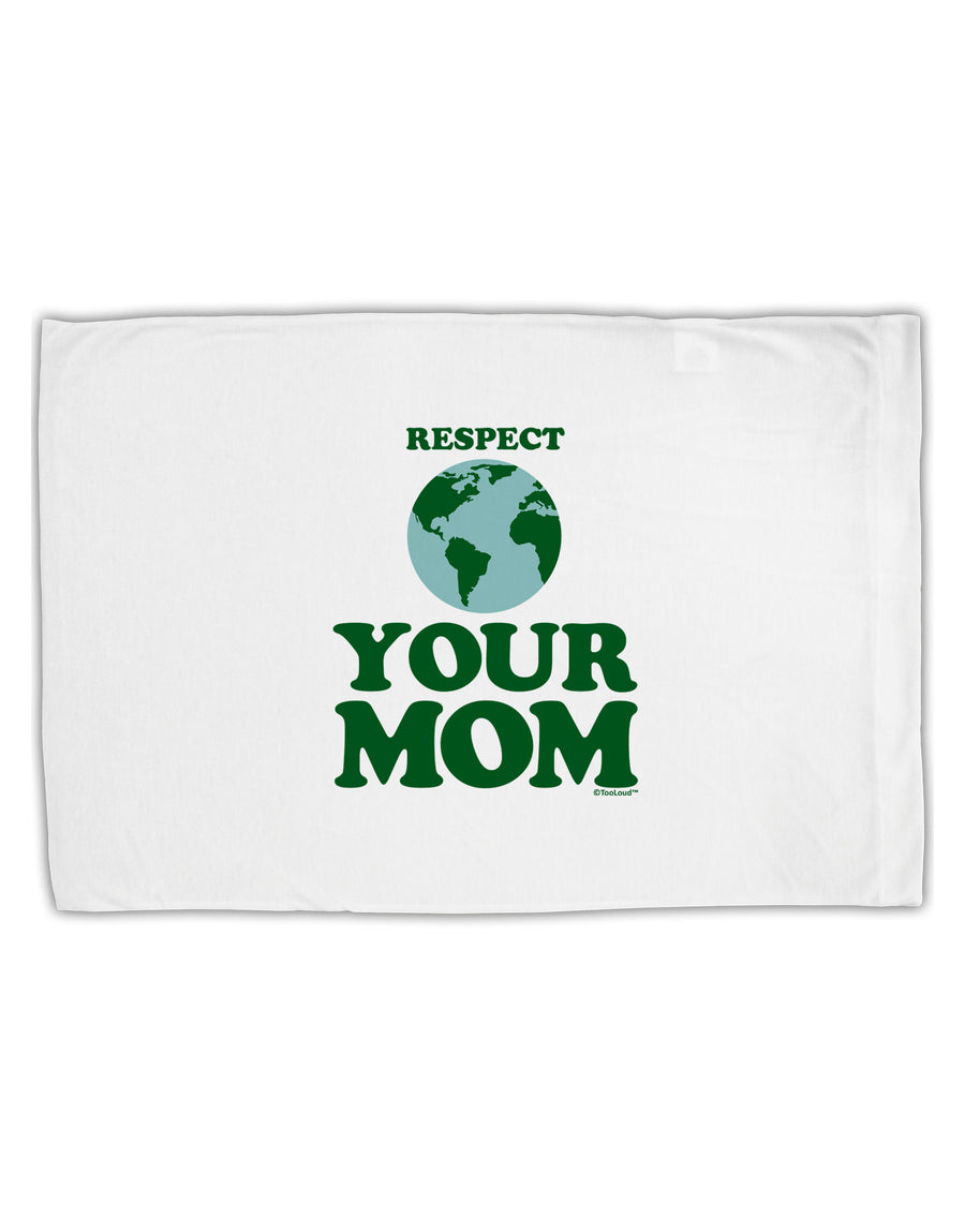 Respect Your Mom - Mother Earth Design - Color Standard Size Polyester Pillow Case-Pillow Case-TooLoud-White-Davson Sales