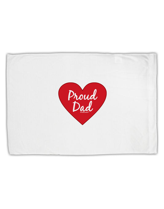 Proud Dad Heart Standard Size Polyester Pillow Case by TooLoud-Pillow Case-TooLoud-White-Davson Sales