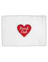 Proud Dad Heart Standard Size Polyester Pillow Case by TooLoud-Pillow Case-TooLoud-White-Davson Sales