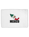 Mexico Outline - Mexican Flag - Mexico Text Standard Size Polyester Pillow Case by TooLoud-Pillow Case-TooLoud-White-Davson Sales