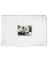 Laying White Wolf Standard Size Polyester Pillow Case-Pillow Case-TooLoud-White-Davson Sales