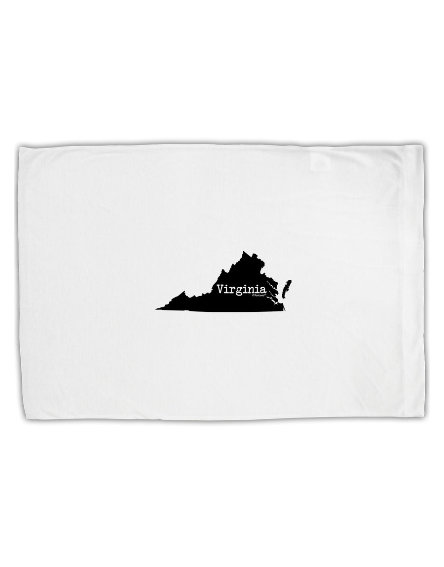 Virginia - United States Shape Standard Size Polyester Pillow Case by TooLoud-Pillow Case-TooLoud-White-Davson Sales