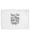 Personalized Bachelorette Party - Last Fling Before the Ring Standard Size Polyester Pillow Case-Pillow Case-TooLoud-White-Davson Sales